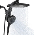 High Pressure Rain Shower Head: Upgrade Shower Heads with Handheld Spray Combo with Fixed Showerhead and 10 Sprays Handheld Shower Head, Detachable Showerheads Built-in Magnetic Docking and Power Jets